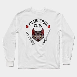 Diablerie Club - Black Text Long Sleeve T-Shirt